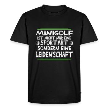 golf - Men's Premium Organic T-Shirt - black - Front - Nico (187cm)