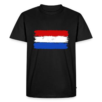 Hollande - T-shirt Premium bio Homme - noir - Devant - Nico (187cm)