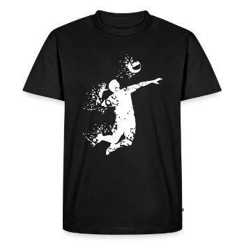 volleyball - Männer Premium Bio T-Shirt - Schwarz - Vorne - Nico (187cm)