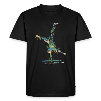 Calisthenics - T-shirt Premium bio Homme - noir - Devant - Nico (187cm)
