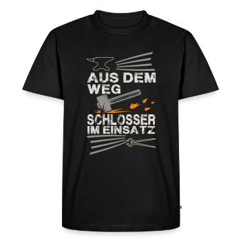 Serruriers - T-shirt Premium bio Homme - noir - Devant - Nico (187cm)