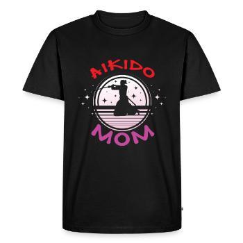 Aïkido Maman - T-shirt Premium bio Homme - noir - Devant - Nico (187cm)