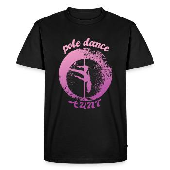 Pole dance tante - Men's Premium Organic T-Shirt - black - Front - Nico (187cm)
