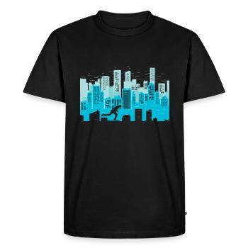 Longboard - T-shirt Premium bio Homme - noir - Devant - Nico (187cm)