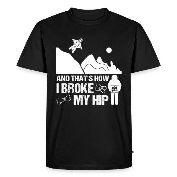 Fracture de la hanche chirurgicale chirurgicale drôle - T-shirt Premium bio Homme - noir - Devant - Nico (187cm)