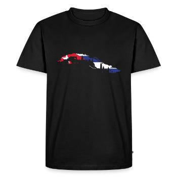 Cuba Drapeau - T-shirt Premium bio Homme - noir - Devant - Nico (187cm)