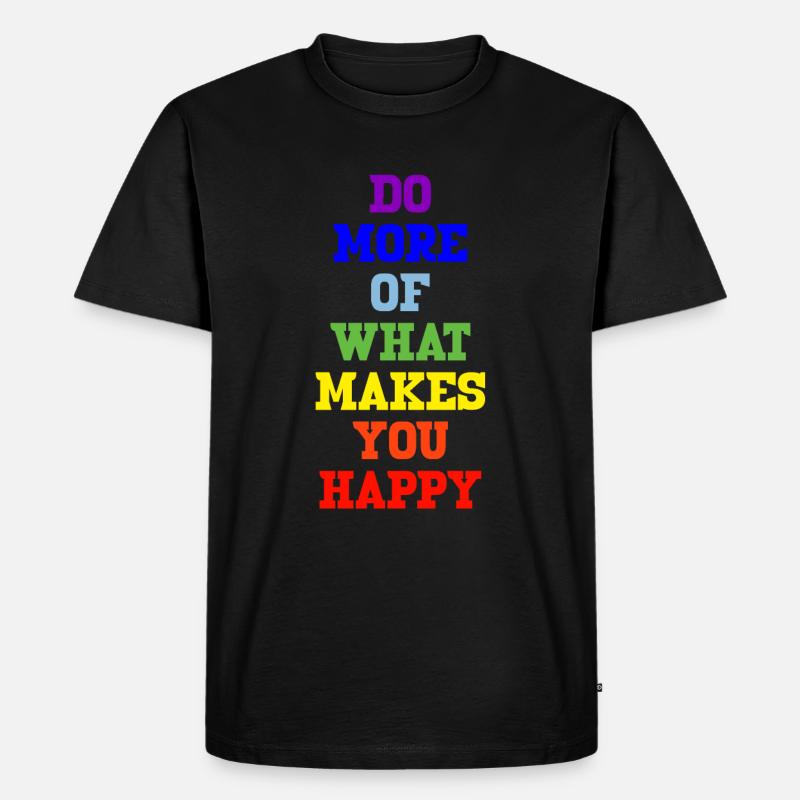 peace regenbogen - Männer Premium Bio T-Shirt - Schwarz
