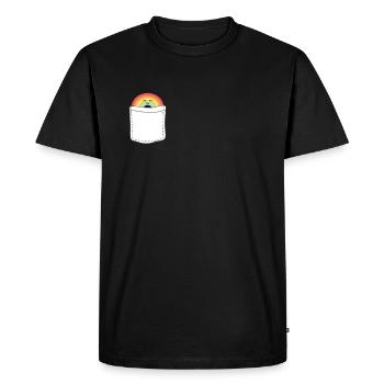 Lesbian Pride - T-shirt Premium bio Homme - noir - Devant - Nico (187cm)