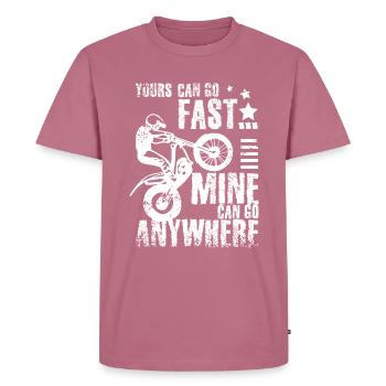 Moto trial bike - Men's Premium Organic T-Shirt - mauve - Front - Nico (187cm)