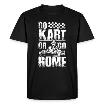 Go kart or go home - T-shirt Premium bio Homme - noir - Devant - Nico (187cm)