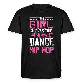 Danse Hip Hop Girl - T-shirt Premium bio Homme - noir - Devant - Nico (187cm)