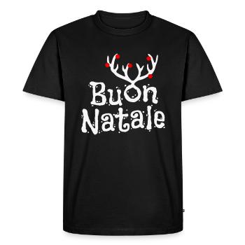 Buon Natale - T-shirt Premium bio Homme - noir - Devant - Nico (187cm)