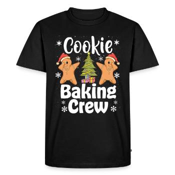 Équipe de cuisson de biscuits de Noël - T-shirt Premium bio Homme - noir - Devant - Nico (187cm)