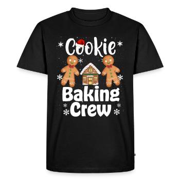 Équipe de cuisson de biscuits de Noël - T-shirt Premium bio Homme - noir - Devant - Nico (187cm)