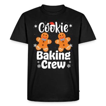 Équipe de cuisson de biscuits de Noël - T-shirt Premium bio Homme - noir - Devant - Nico (187cm)