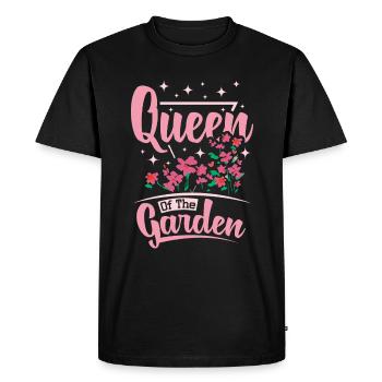 Queen of the garden - Men's Premium Organic T-Shirt - black - Front - Nico (187cm)