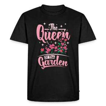 The Queen of the garden - Men's Premium Organic T-Shirt - black - Front - Nico (187cm)