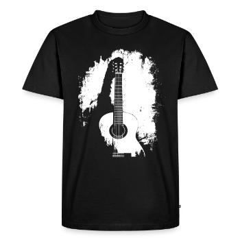 Guitariste Guitariste Vintage Guitariste - T-shirt Premium bio Homme - noir - Devant - Nico (187cm)
