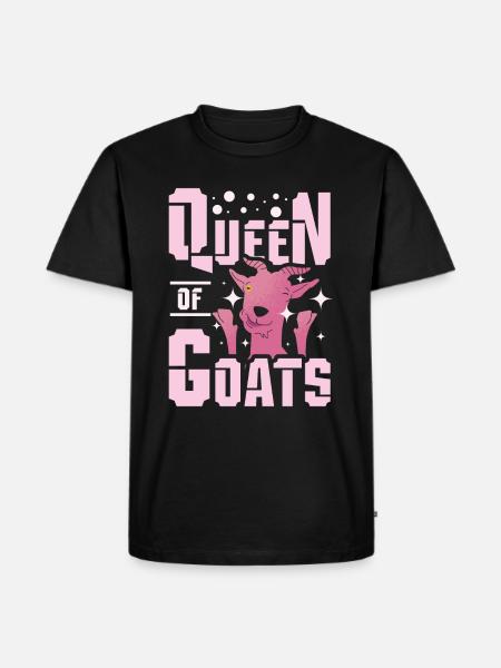 Goat Queen - Men's Premium Organic T-Shirt - black