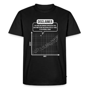 Statistician stochastics scattering math - Men's Premium Organic T-Shirt - black - Front - Nico (187cm)