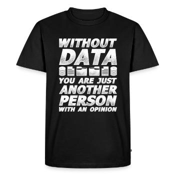 Statistician stochastics data analysis math - Men's Premium Organic T-Shirt - black - Front - Nico (187cm)