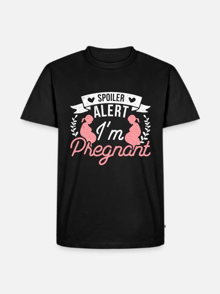 I'm Pregnant - Funny Pregnancy Baby - Men's Premium Organic T-Shirt - black