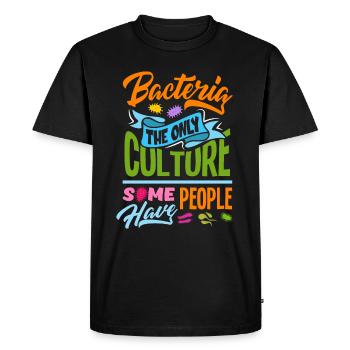 Bacteria Biology Biochemistry Chemistry Microbiology - Men's Premium Organic T-Shirt - black - Front - Nico (187cm)