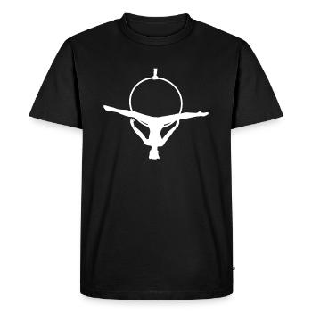 Cerceau aérien pour femme - T-shirt Premium bio Homme - noir - Devant - Nico (187cm)