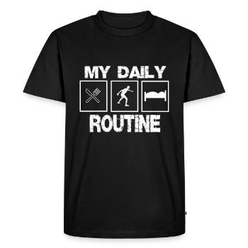 Table tennis everyday table tennis player - Men's Premium Organic T-Shirt - black - Front - Nico (187cm)
