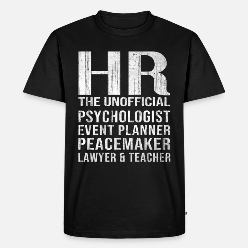 HR Manager Personalabteilung Recruiter - Männer Premium Bio T-Shirt - Schwarz