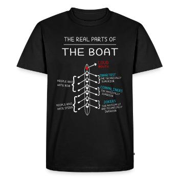 Avirons aviron sports nautiques aviron bateau à rames - T-shirt Premium bio Homme - noir - Devant - Nico (187cm)