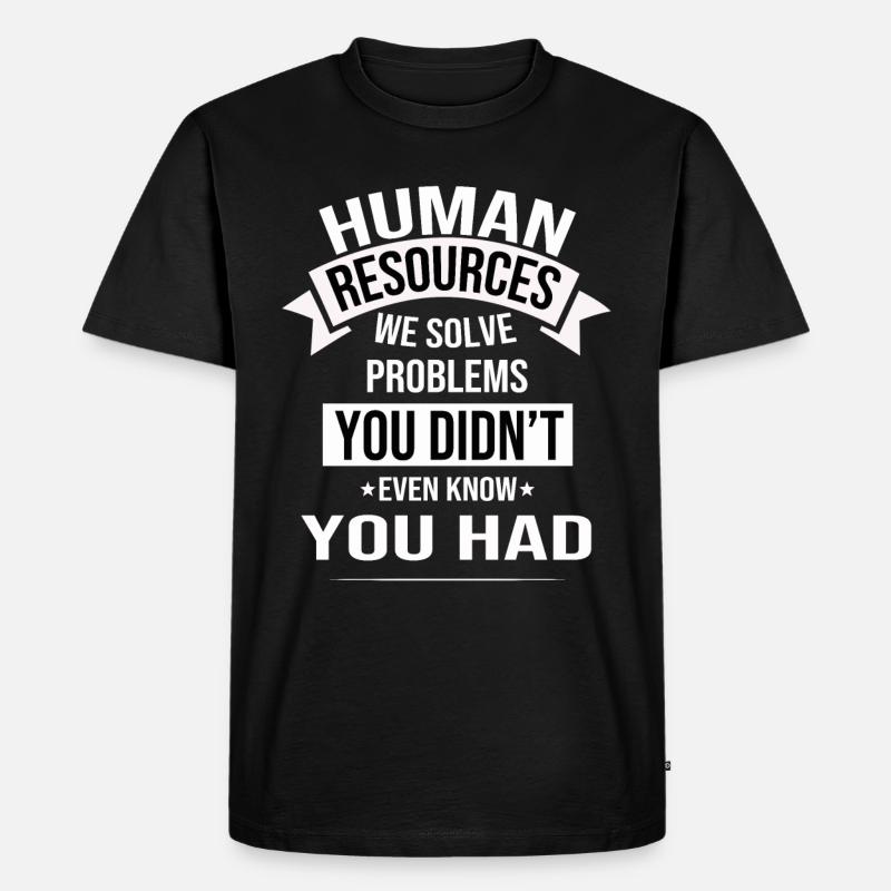 HR Manager Personalabteilung Human Resources - Männer Premium Bio T-Shirt - Schwarz