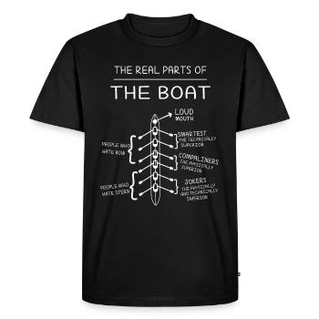 Aviron bateau à rames sports nautiques avirons rameur - T-shirt Premium bio Homme - noir - Devant - Nico (187cm)