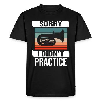 Tubist Musician Instrument Tuba Player Tuba - Men's Premium Organic T-Shirt - black - Front - Nico (187cm)