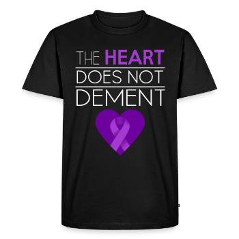 Alzheimer Conscience Dement Boucle Démence - T-shirt Premium bio Homme - noir - Devant - Nico (187cm)