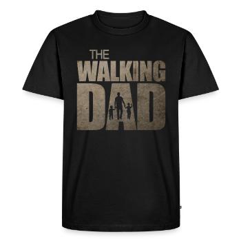 Vater Mit 2 kindern - Männer Premium Bio T-Shirt - Schwarz - Vorne - Nico (187cm)