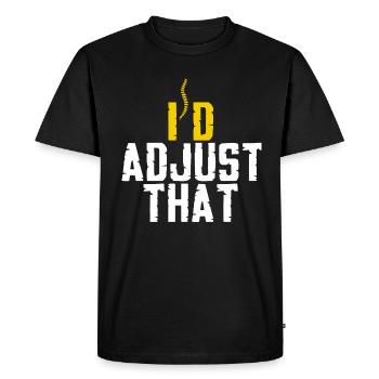 Physiotherapist Bone Spine Chiropractor - Men's Premium Organic T-Shirt - black - Front - Nico (187cm)