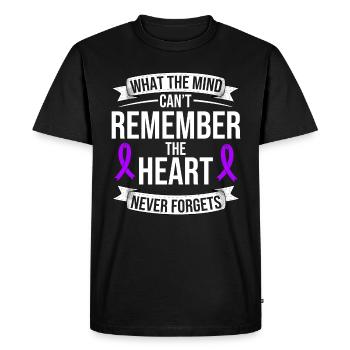 Sensibilisation à la démence Dement Loop Alzheimers - T-shirt Premium bio Homme - noir - Devant - Nico (187cm)