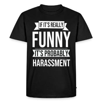 Human Resources Human Resources HR Manager - Men's Premium Organic T-Shirt - black - Front - Nico (187cm)