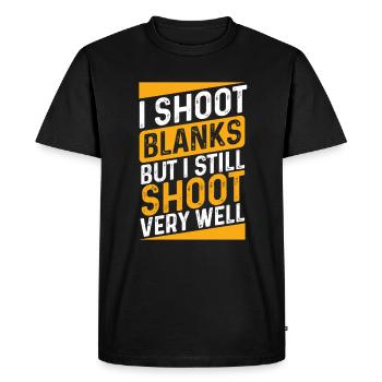 Vasectomy Surgery Shoot Blanks Swim Vasectomies - Männer Premium Bio T-Shirt - Schwarz - Vorne - Nico (187cm)