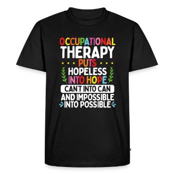 Occupational Therapy Assistant OT Therapist - Men's Premium Organic T-Shirt - black - Front - Nico (187cm)