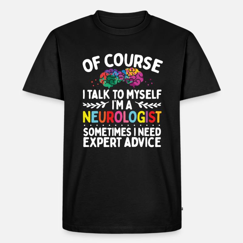Neurologist Brain Surgery Brain Scan - Männer Premium Bio T-Shirt - Schwarz