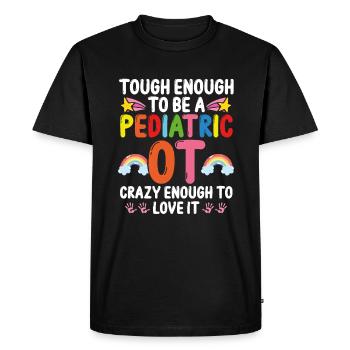 Ergothérapeute Assistante - T-shirt Premium bio Homme - noir - Devant - Nico (187cm)