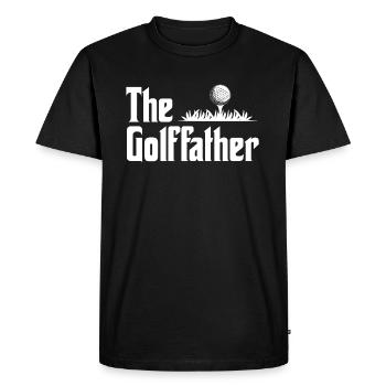 Le Golffather Golfen Golf Inputt Caddy Pusha - T-shirt Premium bio Homme - noir - Devant - Nico (187cm)