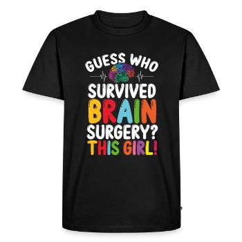 Neurologue Chirurgie du cerveau Cancer du cerveau - T-shirt Premium bio Homme - noir - Devant - Nico (187cm)