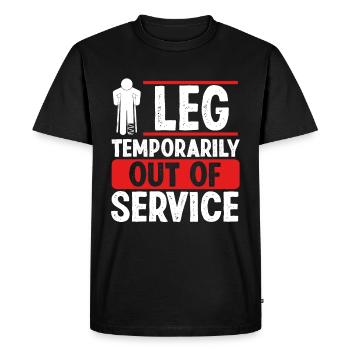 Broken Leg Club Jambe cassée Jambe cassée Guerrier - T-shirt Premium bio Homme - noir - Devant - Nico (187cm)