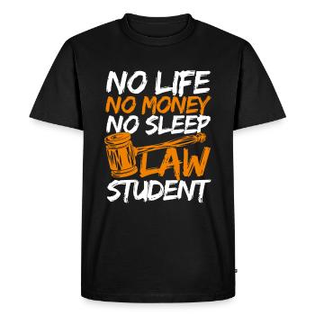 Survivant étudiant diplômé en droit de la faculté de droit - T-shirt Premium bio Homme - noir - Devant - Nico (187cm)