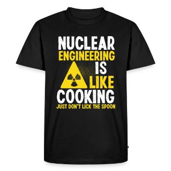 Nuclear Engineering Student Radiation Nuclear - Men's Premium Organic T-Shirt - black - Front - Nico (187cm)