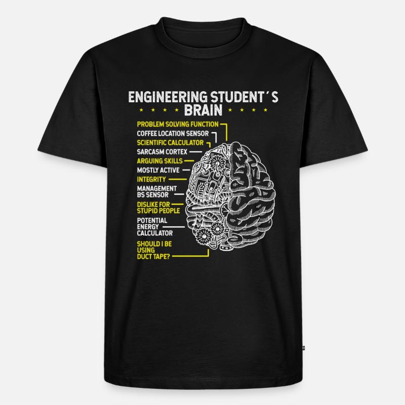 Engineering Student Future Engineer Engineering - Männer Premium Bio T-Shirt - Schwarz