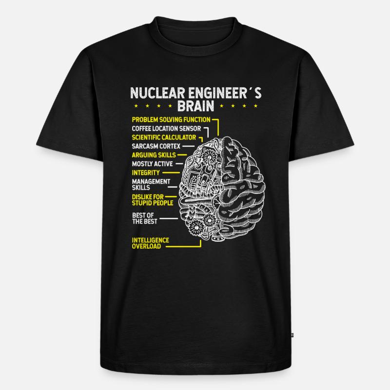 Nuclear Engineering Uranium Nuclear Engineering - Männer Premium Bio T-Shirt - Schwarz